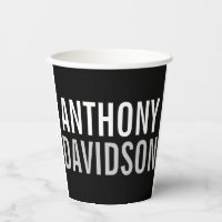 Trendy Modern Black Bold Text