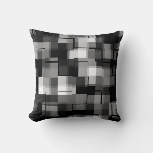 Trendy Modern Black White Abstract Pset Kussen
