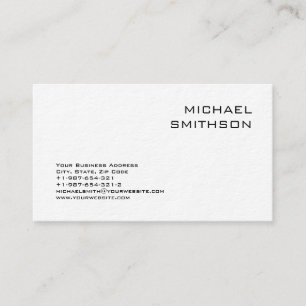 Trendy Modern Black White Visitekaartje