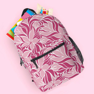 Trendy Modern Bloemendesign Bloemen Meisjesachtig Bedrukte Rugzak