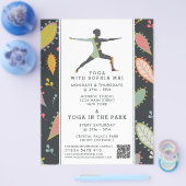 Trendy Modern Boho Yoga Class Adverteren Flyer (Enkel)