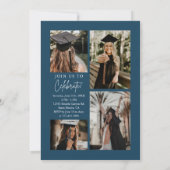 Trendy Modern Casual Photo Graduation Kaart (Achterkant)