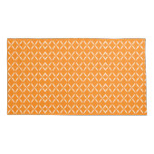 Trendy Modern Chic sinaasappel en wit Flowers Kussensloop (Achterkant-Links)