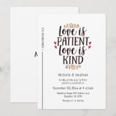 Trendy Modern Christelijk Bijbelvers Bruiloft Kaart (Voorkant / Achterkant)