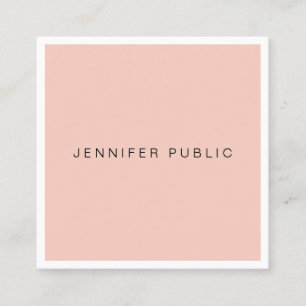 Trendy Modern Clean Sjabloon Professioneel Elegant Vierkante Visitekaartje