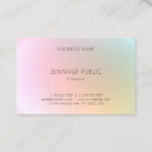 Trendy Modern Colorful Sjabloon Elegant Design Visitekaartje (Achterkant)