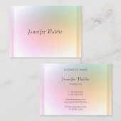 Trendy Modern Colorful Sjabloon Elegant Design Visitekaartje (Voorkant / Achterkant)
