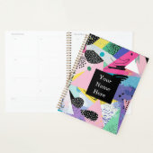 Trendy modern cool geometric planner (Devant avec enveloppe)