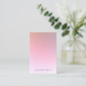 Trendy Modern Creative Colorful Design Sjabloon Visitekaartje (Staand voorkant)