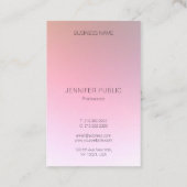 Trendy Modern Creative Colorful Design Sjabloon Visitekaartje (Achterkant)