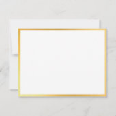 Trendy Modern Design Elegant Goud Wit Sjabloon (Achterkant)