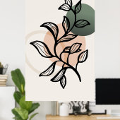 Trendy Modern design Poster (Thuiskantoor)