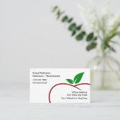 Trendy Modern Dietitian Nutritionist  Visitekaartje (Staand voorkant)