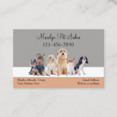 Trendy Modern Dog Salon Visitekaartje (Voorkant)