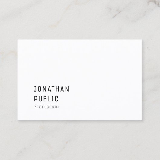 Trendy Modern Eenvoudig Ontwerp Professionele Sjab Visitekaartje (Voorkant)