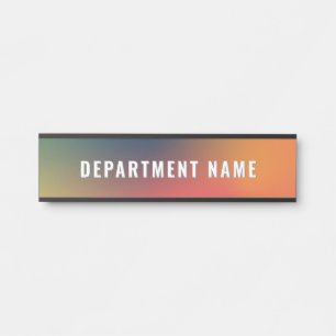 Trendy Modern Eenvoudige Afdeling Naam Deur Sign Deurbordje