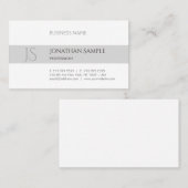 Trendy Modern Elegant Design Minimalist Chic Plain Visitekaartje (Voorkant / Achterkant)