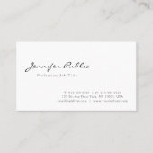 Trendy Modern Elegant Design Minimalistic Plain Visitekaartje (Voorkant)