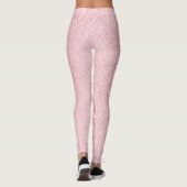 Trendy Modern Elegant Roos Gold Sjabloon Leggings (Achterkant)