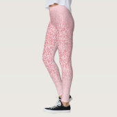 Trendy Modern Elegant Roos Gold Sjabloon Leggings (Links)