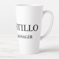 Trendy Modern Elegant Simple White Manager