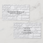 Trendy Modern Elegant Wall Stones Visitekaartje (Voorkant / Achterkant)