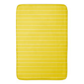 Trendy Modern Elegant Yellow White Striped Badmat (Voorkant Verticaal)