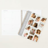 Trendy Modern Foto Grid Custom Yarly Planner (Display)