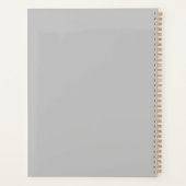 Trendy Modern Foto Grid Custom Yarly Planner (Achterkant)