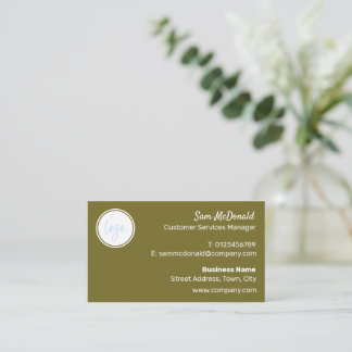 TRENDY MODERN GROEN BUSINESS LOGO BEDRIJFSMERK VISITEKAARTJE