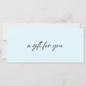 Trendy, modern, handschrift, logo, blauw (Achterkant)