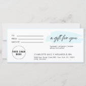 Trendy, modern, handschrift, logo, blauw (Voorkant)