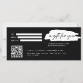 Trendy, modern, handschrift, met qr-code, zwart (Voorkant)