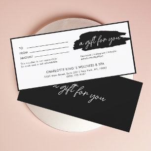 Trendy, modern, handschrift, wit-zwart bedrijf