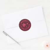 Trendy Modern Handwritten Merry Christmas Sticker (Enveloppe)