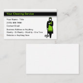 Trendy Modern Huis Schoonmaak Visitekaartjes (Voorkant / Achterkant)