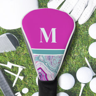 Trendy Modern Initiaal Monogram Golfheadcover