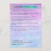 Trendy Modern Iridescent Grafisch Dank je wel Informatiekaartje (Achterkant)