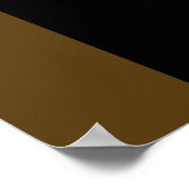 Trendy Modern Jesus Gold Cross Brown Art Poster (Hoek)