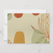 Trendy Modern Line Abstract Protea Botanical (Achterkant)