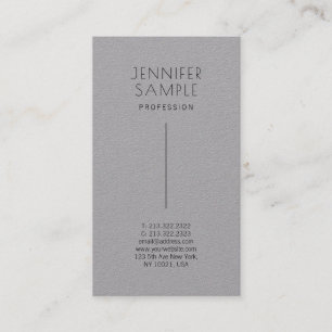 Trendy Modern Minimaal Elegant Premium Grijs Visitekaartje
