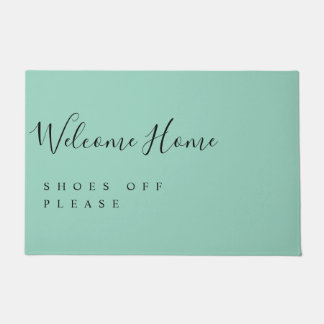 Trendy Modern Minimal Welcome Shoes Off  Deurmat