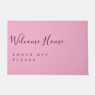 Trendy Modern Minimal Welcome Shoes Off  Deurmat