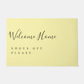 Trendy Modern Minimal Welcome Shoes Off  Deurmat