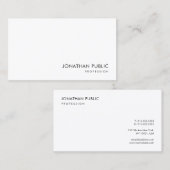 Trendy Modern Minimalist Elegant Design Template Visitekaartje (Voorkant / Achterkant)
