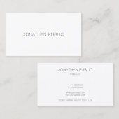Trendy Modern Minimalist Elegant Simple Sjabloon Visitekaartje (Voorkant / Achterkant)