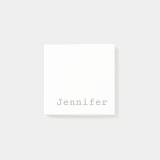 Trendy Modern Minimalist Professional Chic Name Post-it® Notes (Voorkant)