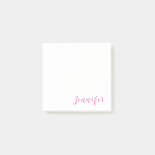 Trendy Modern minimalist Professional Roze Post-it® Notes