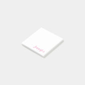 Trendy Modern minimalist Professional Roze Post-it® Notes (Schuin)