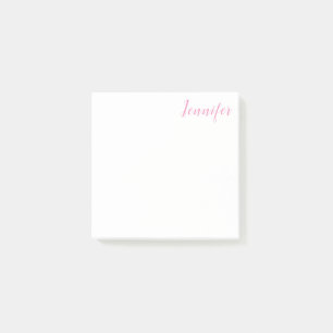 Trendy Modern minimalist Professional Roze Post-it® Notes